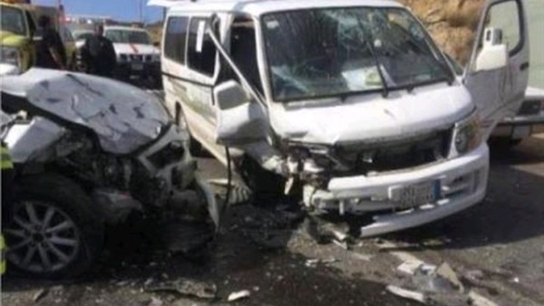 حادث انقلاب سيارة
