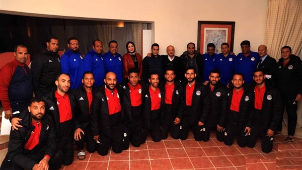 هاني أبوريدة مع منتخب