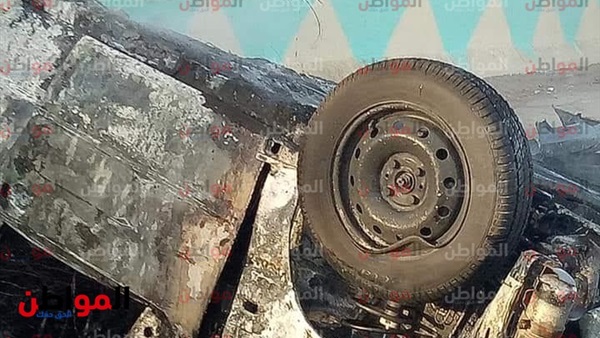 صورة للسيارة المحطمة