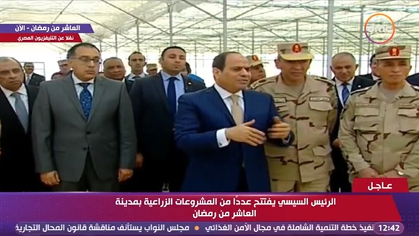الرئيس السيسى والمنتجات