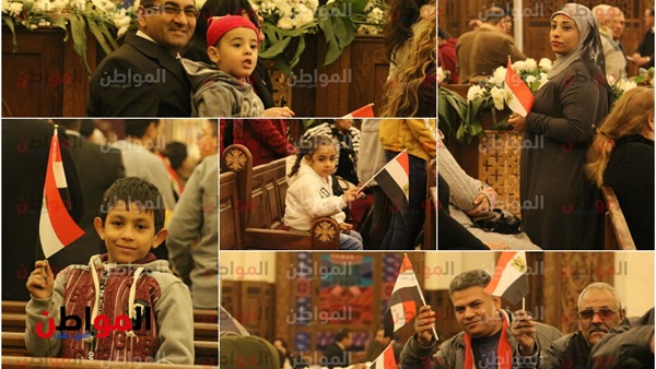 أعلام مصر تزين كنيسة