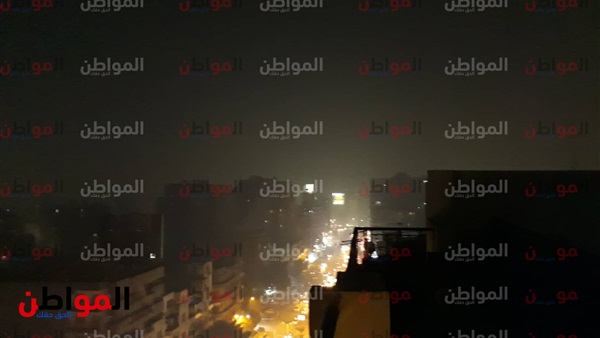 جانب من العاصفة الترابية