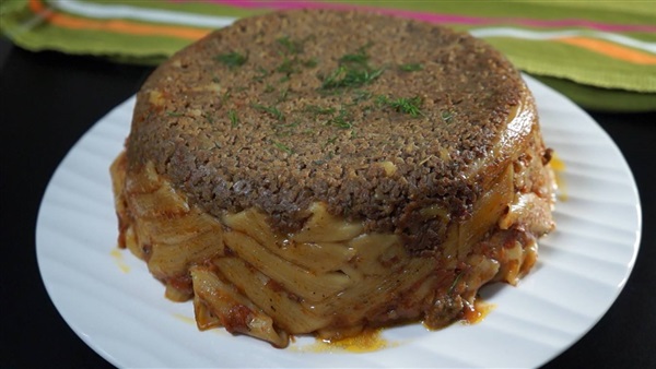 طريقة عمل طاجن مكرونة