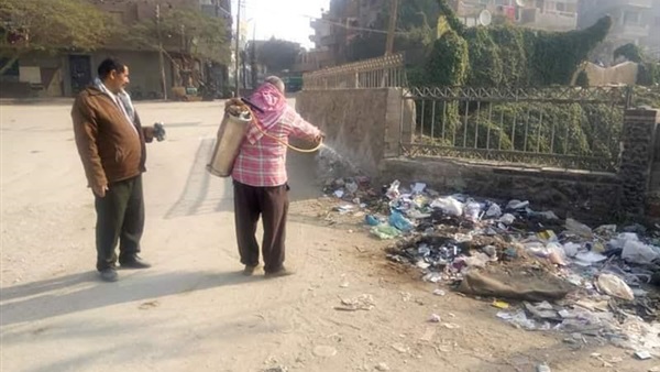 جانب من عملية الرش
