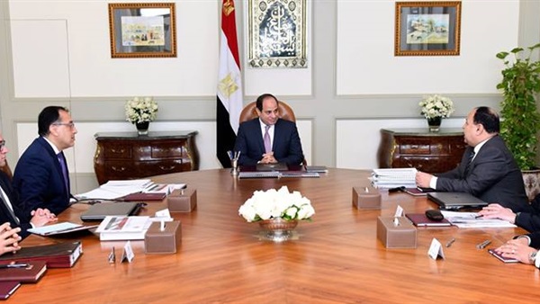 السيسي ووزير المالية