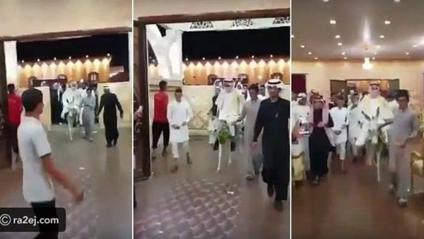 حمار يقتحم حفل زفاف