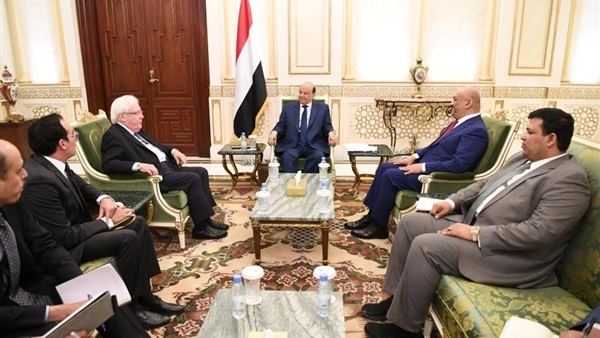 الرئيس اليمني والمبعوث