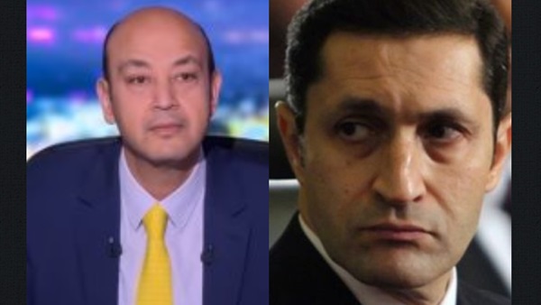 عمرو أديب وعلاء مبارك