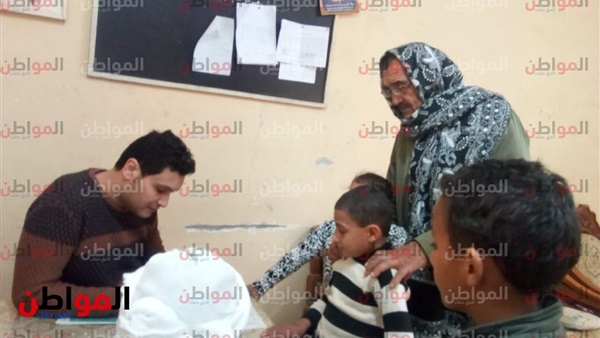 جانب من القافلة الطبية