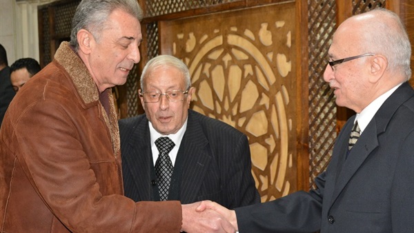 محمود حميدة فى عزاء