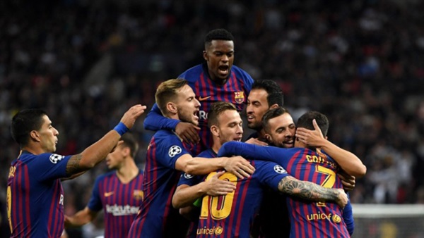 لاعبو برشلونة