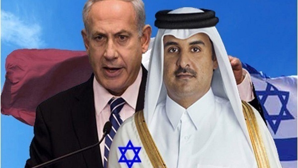 تميم بن حمد ونتنياهو