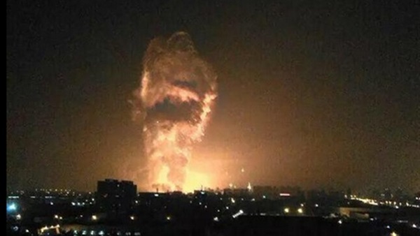 انفجار في محطة كهرباء
