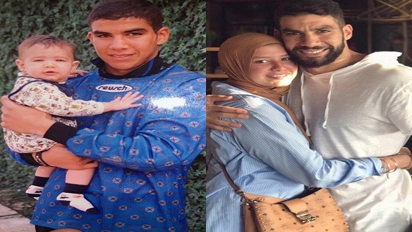 شريف إكرامي مع أخته