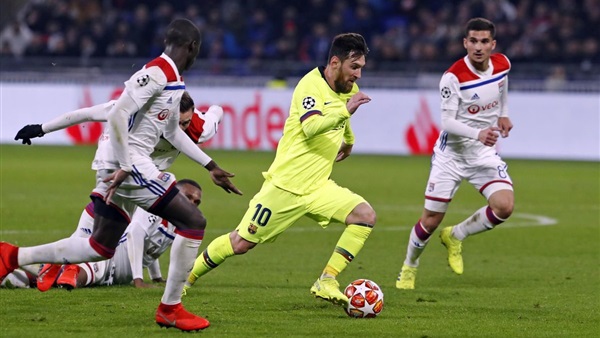 برشلونة و ليون