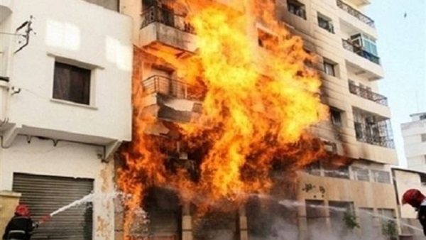 حريق داخل شقة سكنية