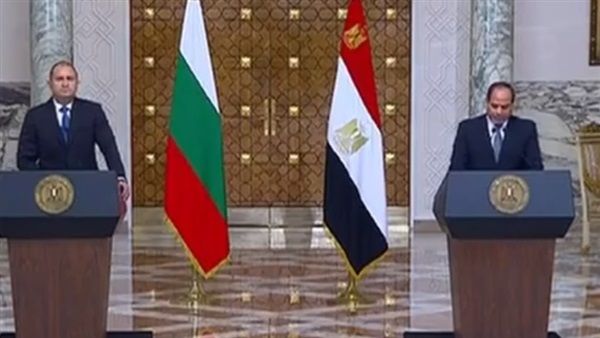 السيسي ورئيس بلغاريا