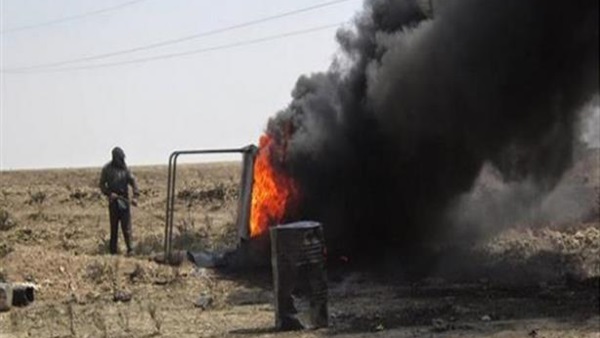 حرائق آبار حقل القيارة