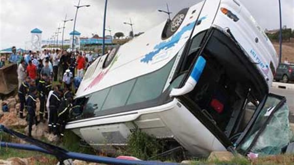 حادث انقلاب حافلة
