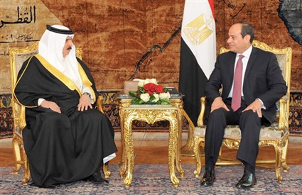 السيسي وملك البحرين