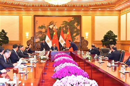 جلسة مباحثات الرئيس