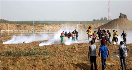 إصابة 30 فلسطينى